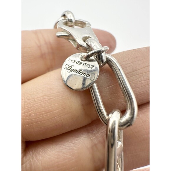 dyadema italy bronze paper clip chain necklace 17.5” - Picture 6 of 6